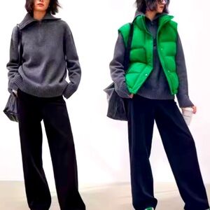 Cashmere Ultra Luxe Gray Oversized Sweater